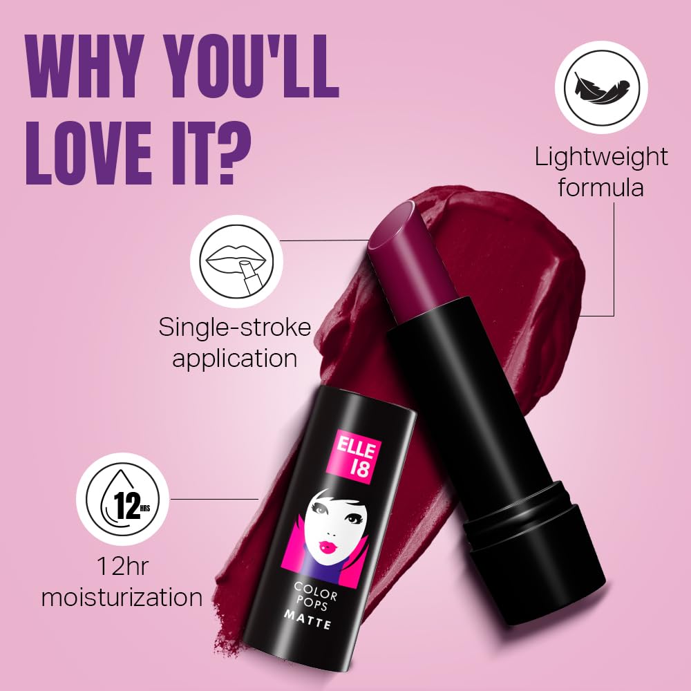 Matte Lipstick W11 Cherry Wine 4.3g