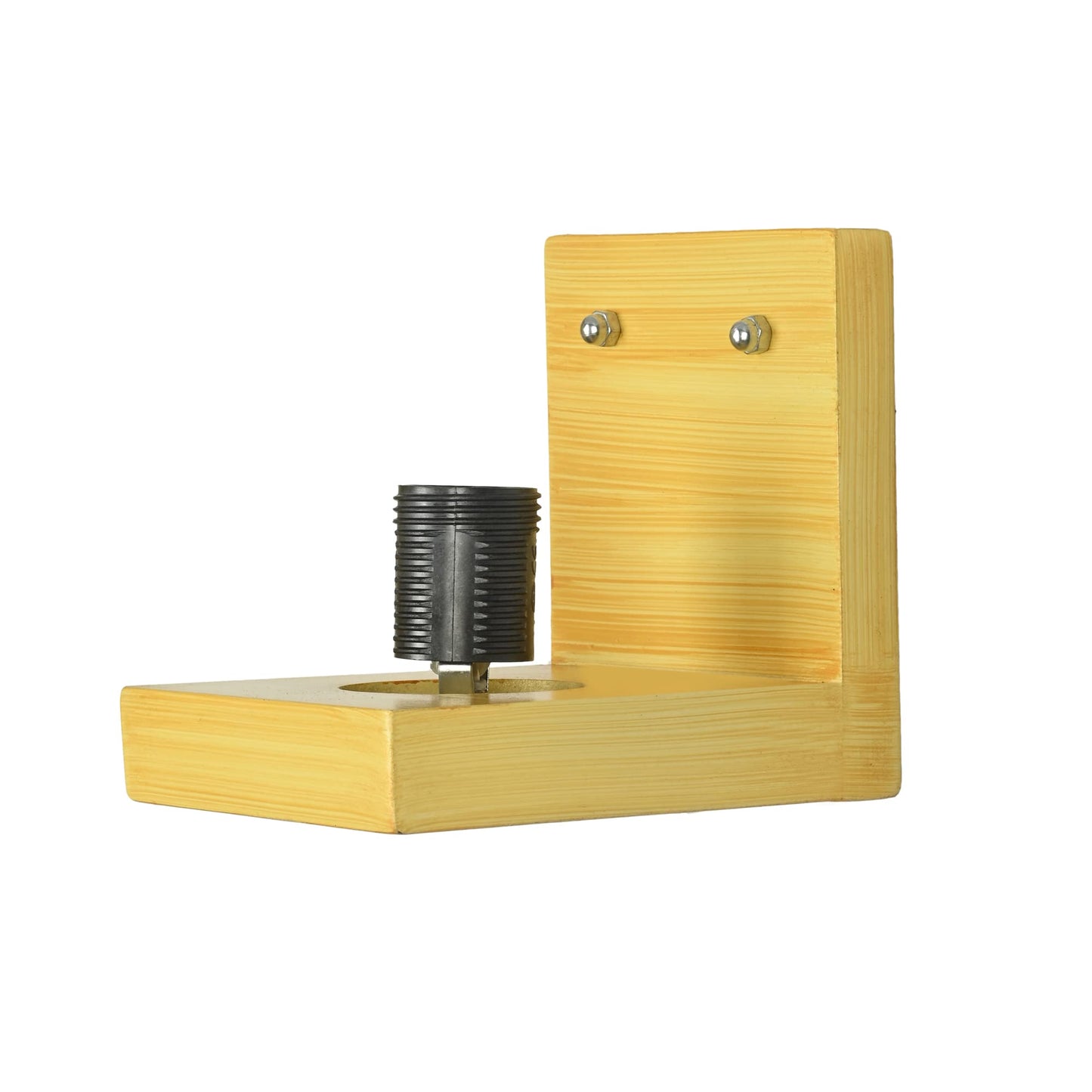 Modern Wall Lamp Uplighter for Living Room & Bedroom - Wooden Finish - E27 Bulb - Easy Installation
