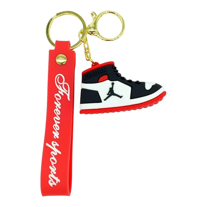 Nike Jordan Red Silicone Lanyard Keychain | Stylish Keychain |