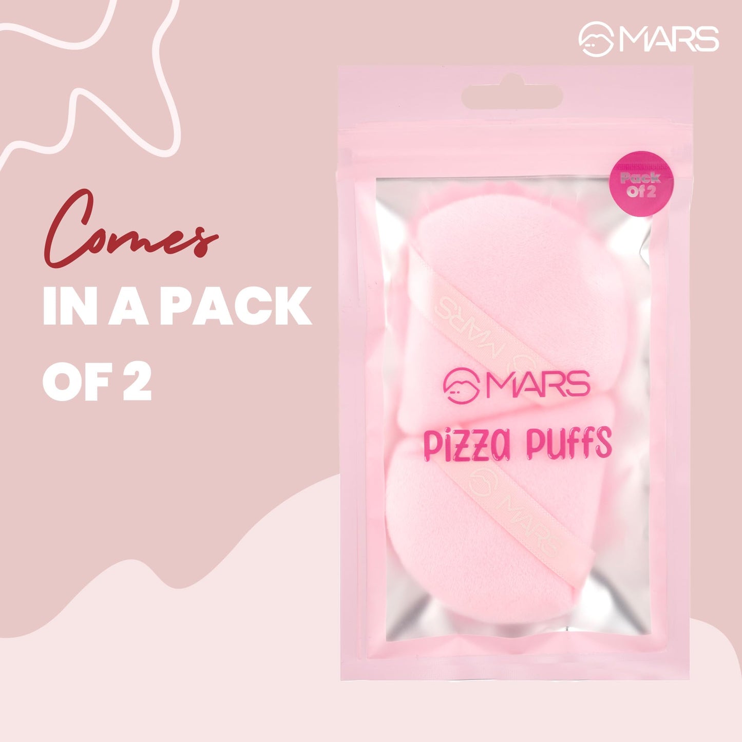 Dual-Sided Triangle Powder Puff for Face Makeup (Pack of 2)