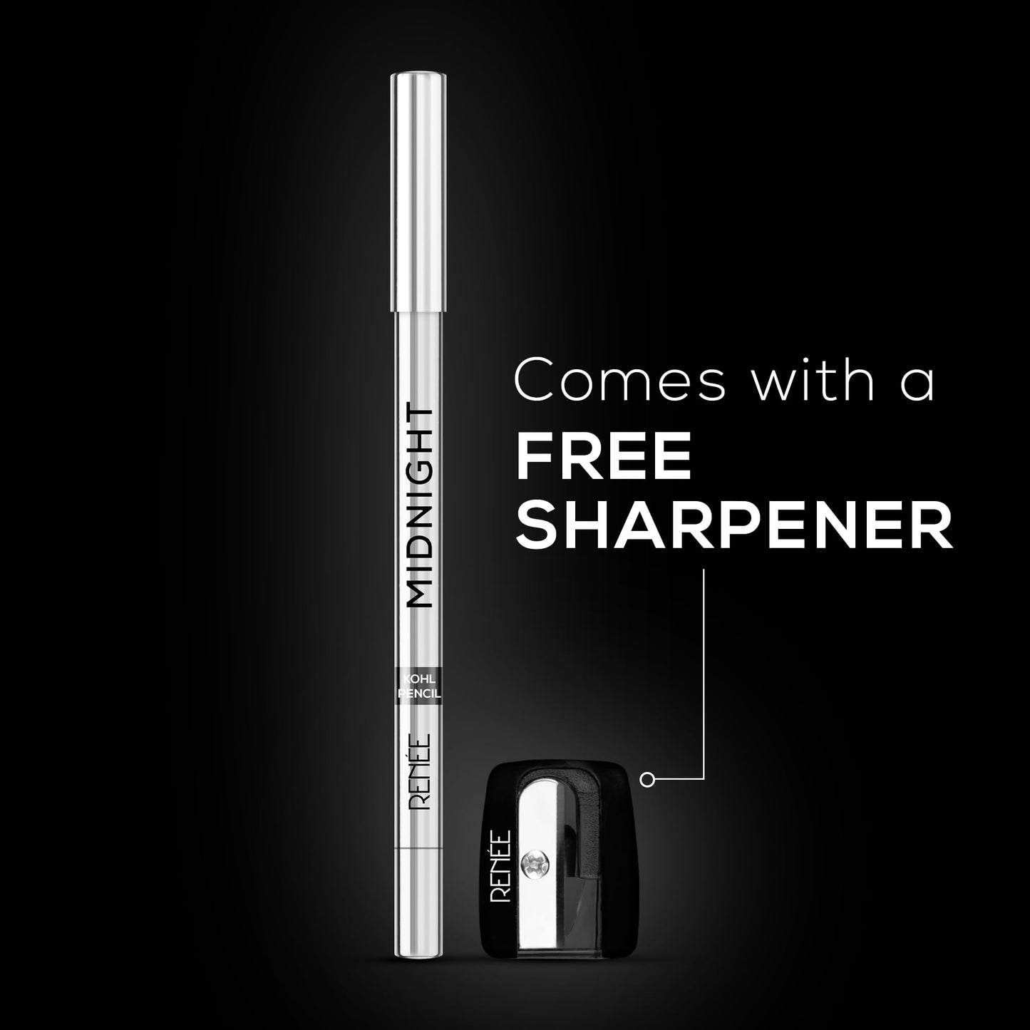 Midnight Kohl Kajal Pencil, Waterproof, 24h Stay, 1.5g