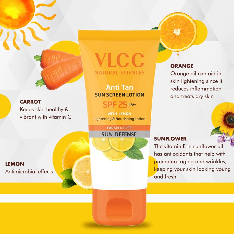 De-Tan Sunscreen Lotion SPF 25 - 300ml | Moisturizing Protection