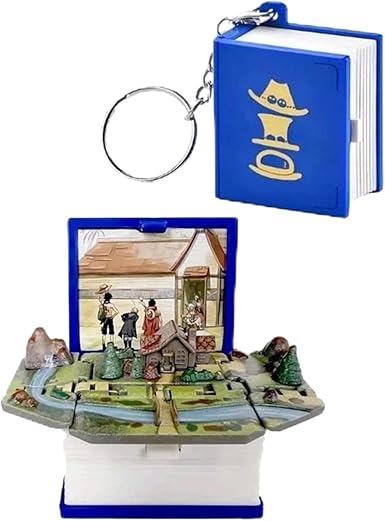 One Piece Luffy 3D Foldable Book Mini Scenery Keychain Anime Keychain |