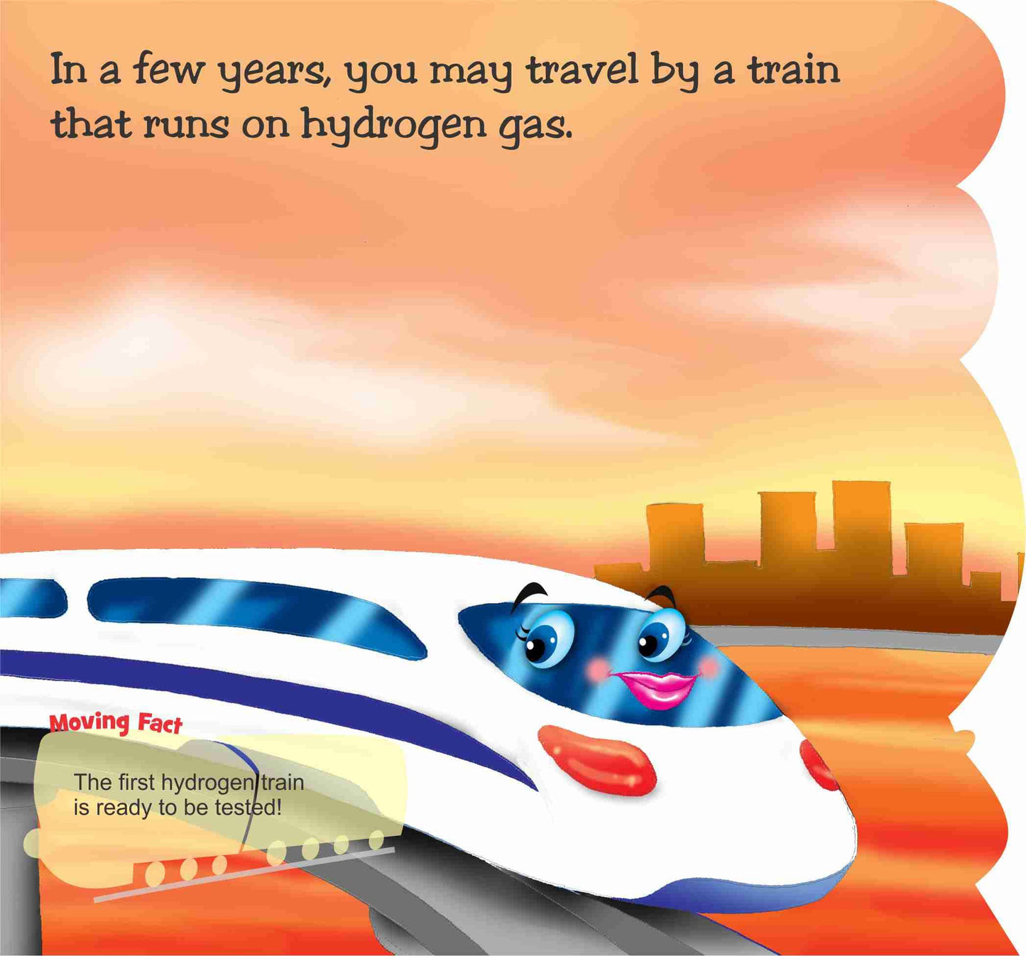 Flying Colours Cut Out Board Book - Train
