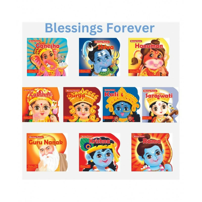 Blessing Forever (Set Of 10 Gods & Goddess Storybooks For Kids) | For Ages 3-7 |Board Books For Kids | Mythological Die-Cut Books For Children