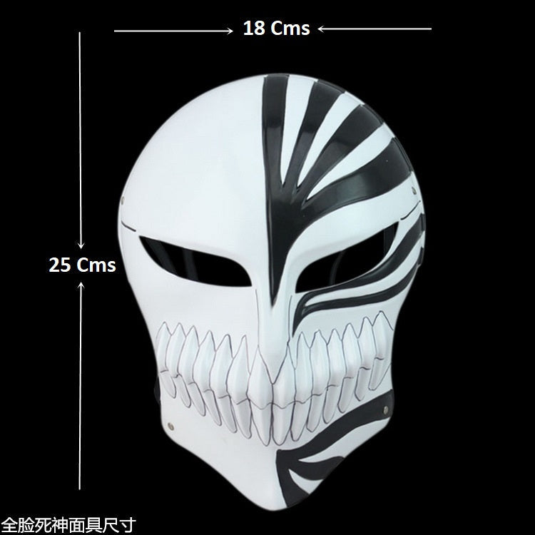 Bleach | Ichigo Kurosaki |Black Face Mask For Coplay | 25 x 18 Cms |
