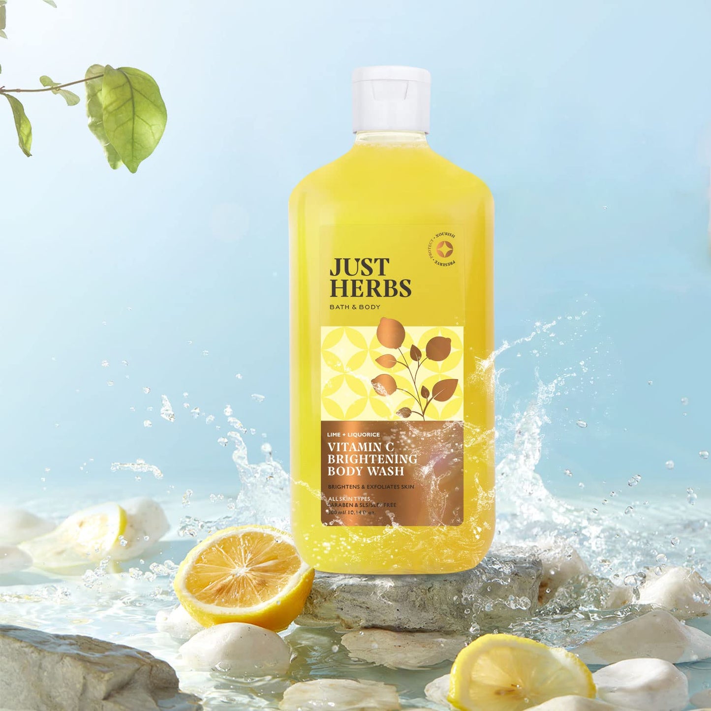 Vitamin C Brightening Body Wash for All Skin Types - 300 ml