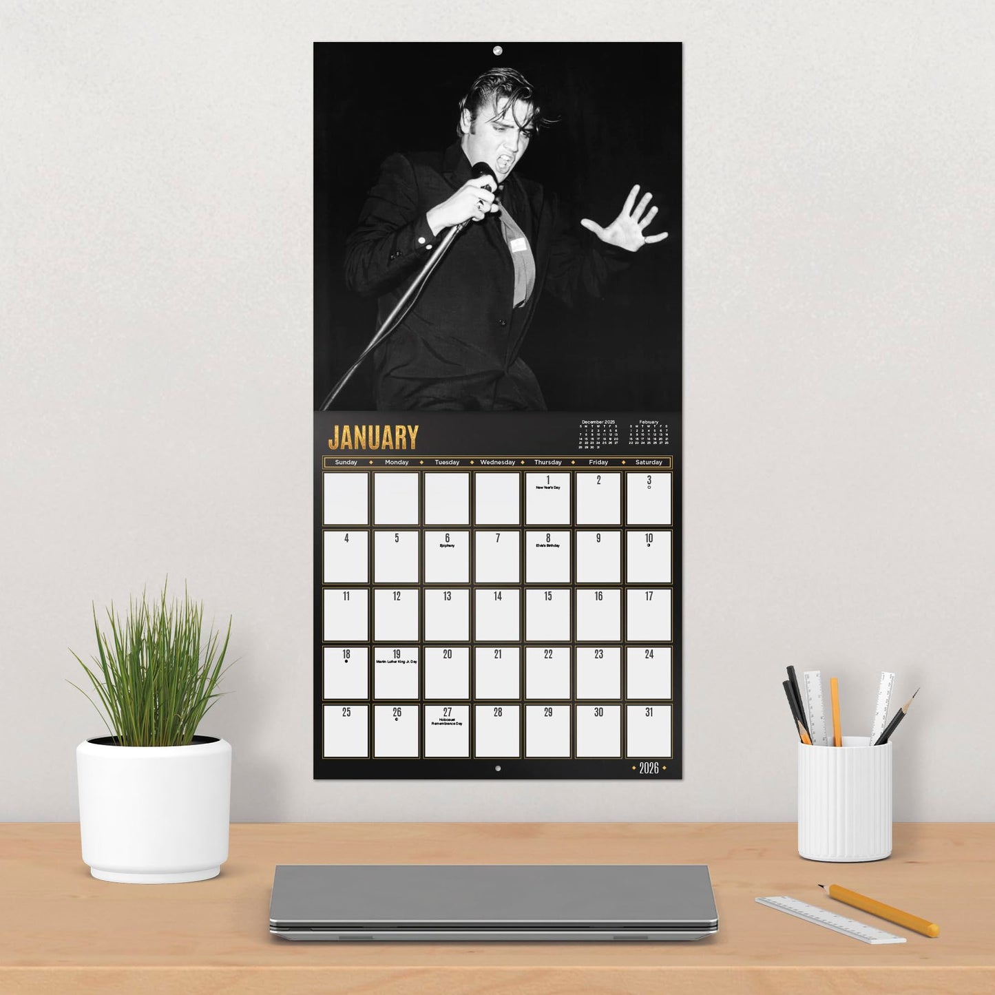 2026 Elvis Presley Wall Calendar