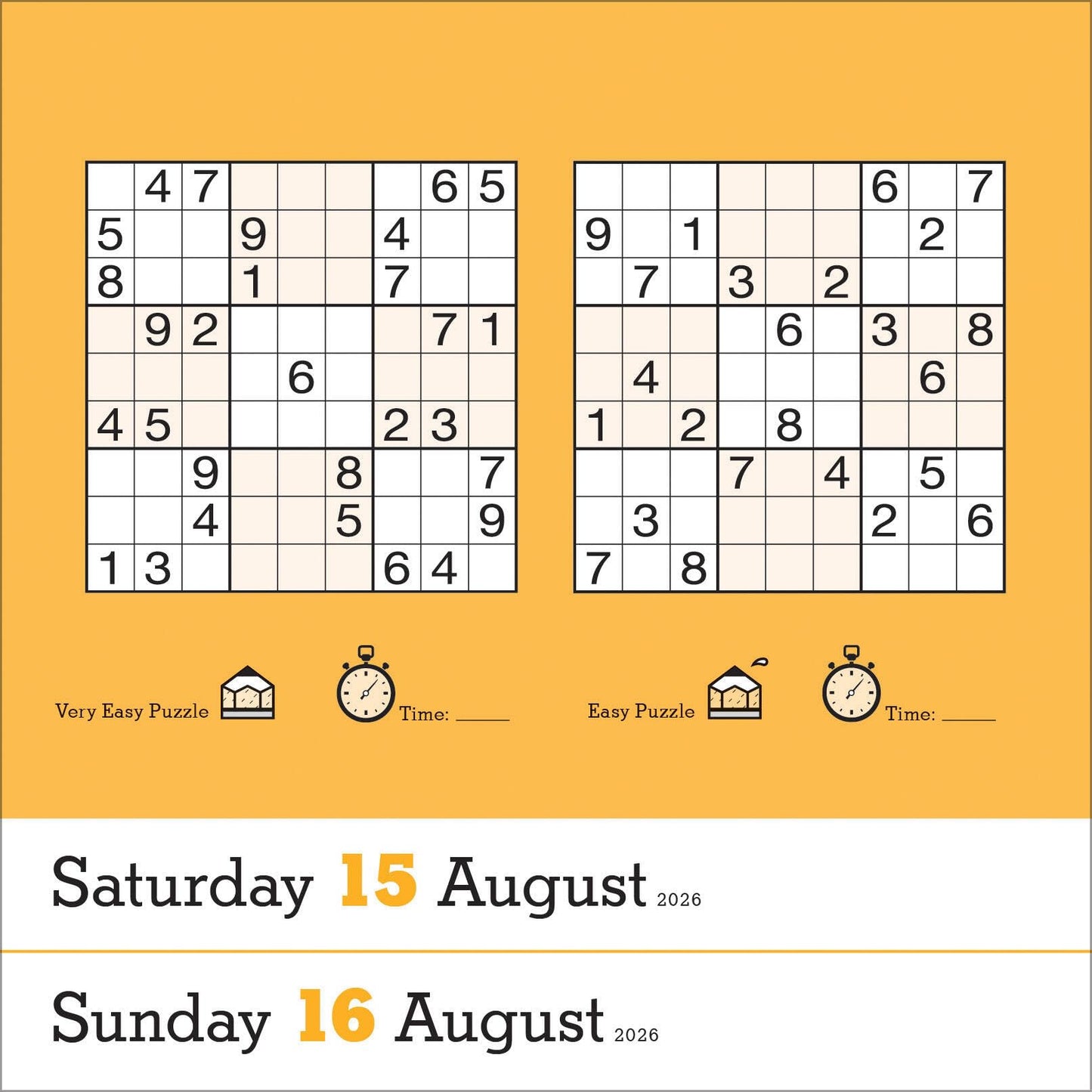 Original Sudoku Page-A-Day® Calendar 2026: 365 Puzzles from the Editors at Nikoli
