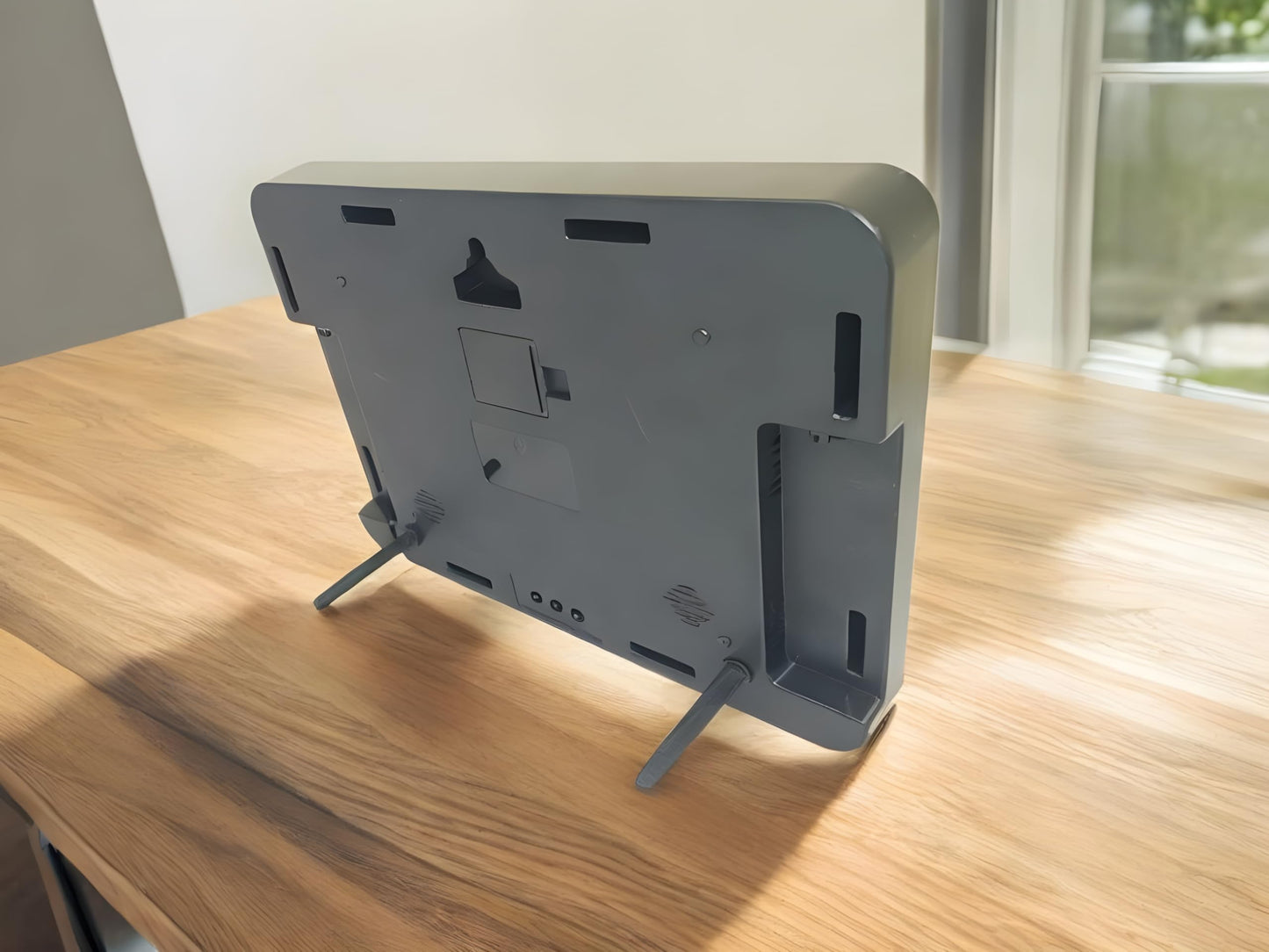 Digital Wall Clock with LED Display, Temperature, Date & Time - 27x20cm, USB Powered