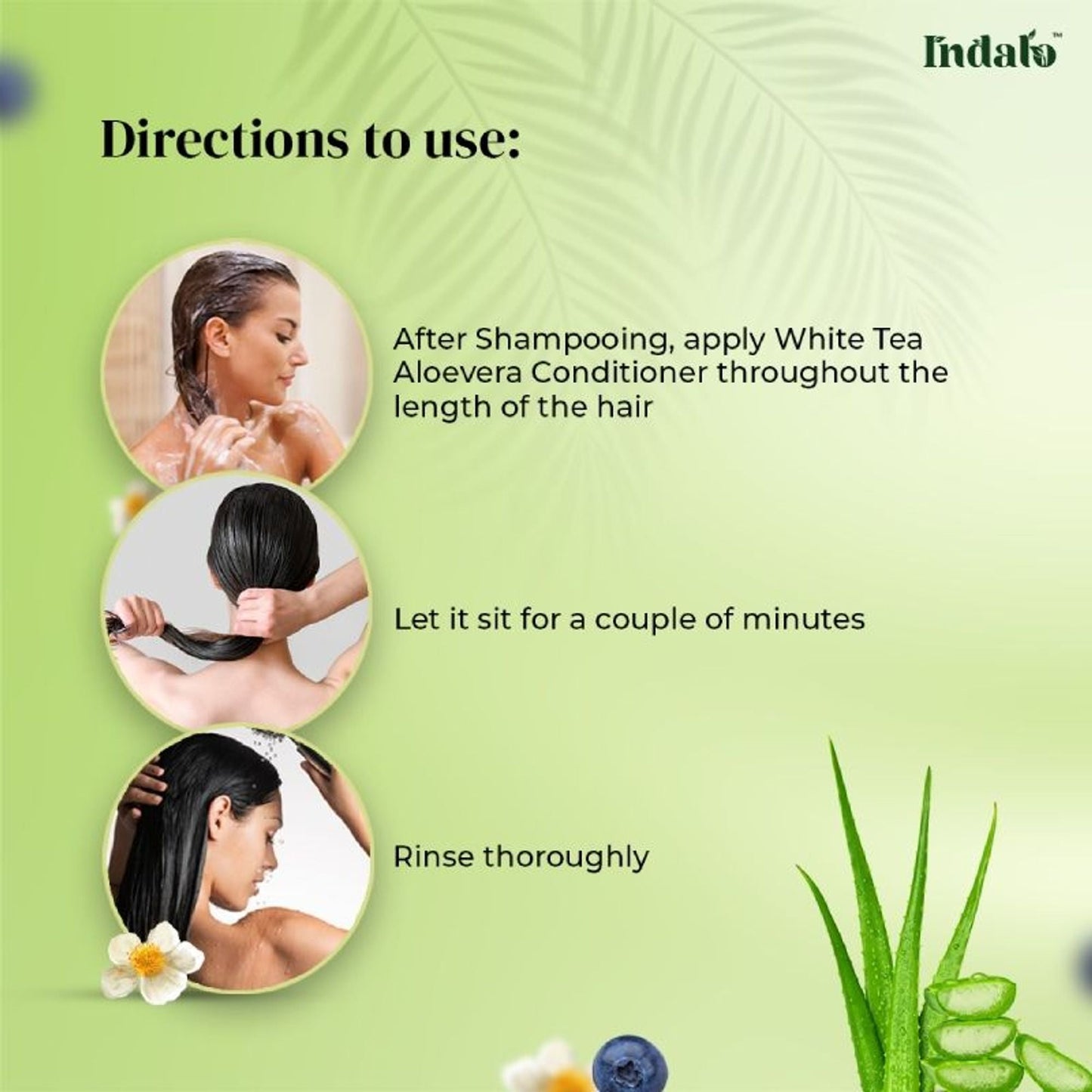 Indalo White Tea Aloe Vera Conditioner For Oily Hair