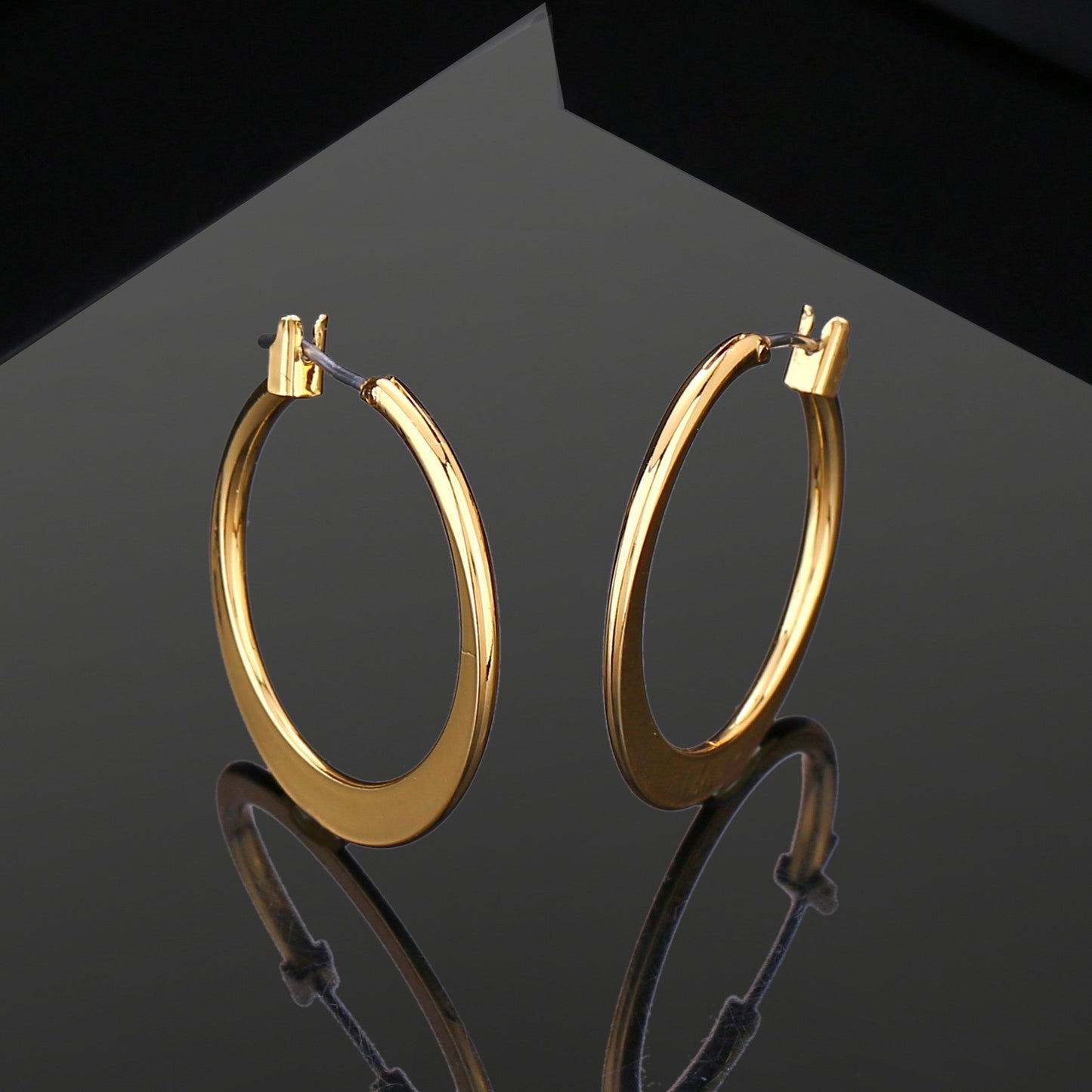 Gold Plated Hoop Earrings