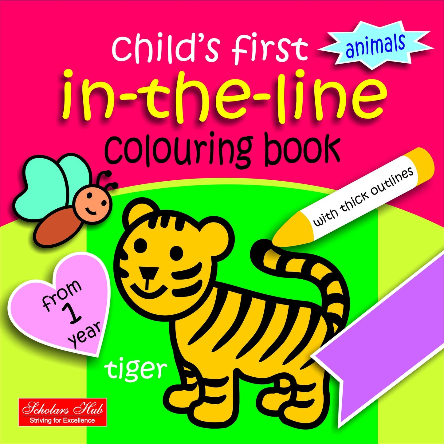 In The Line Colouring Book-Animals.