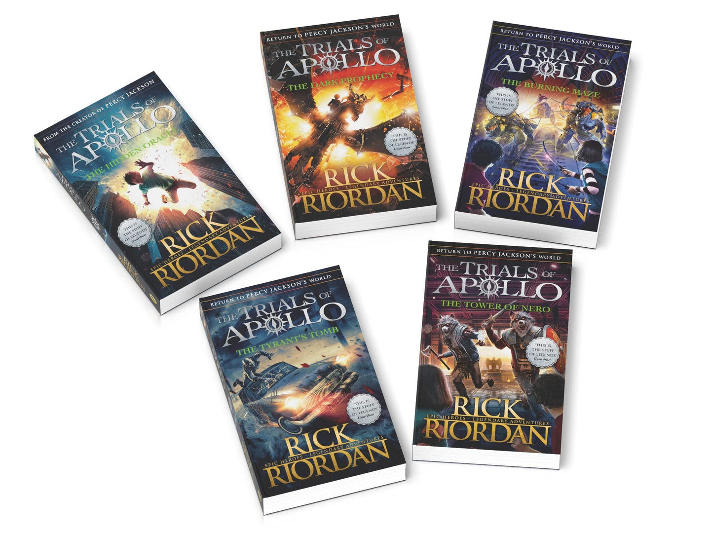 The Trials of Apollo Complete Collection Box Set (5 Books) β Rick Riordan