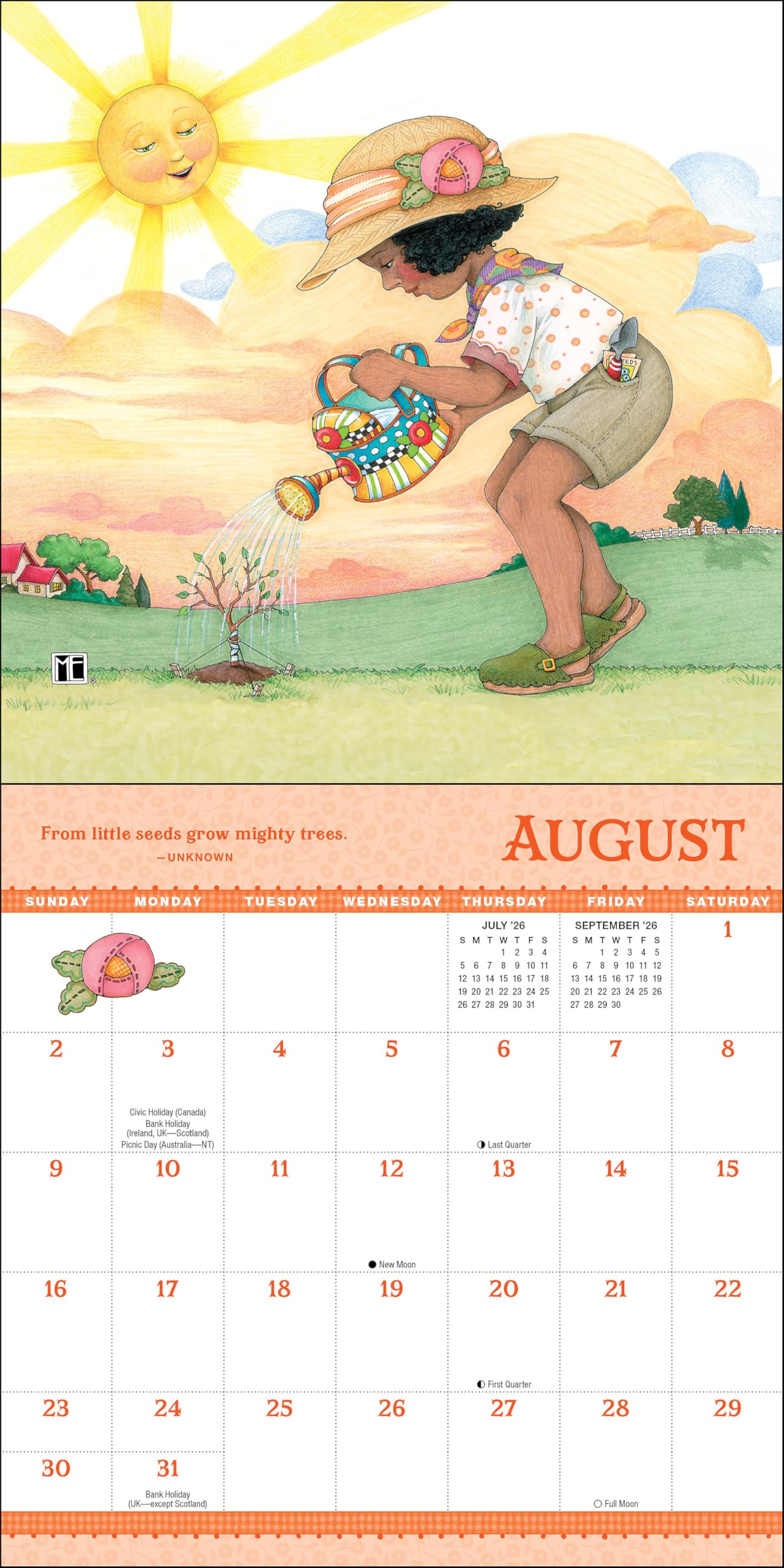 Mary Engelbreit's Grow with the Flow 2026 Mini Wall Calendar
