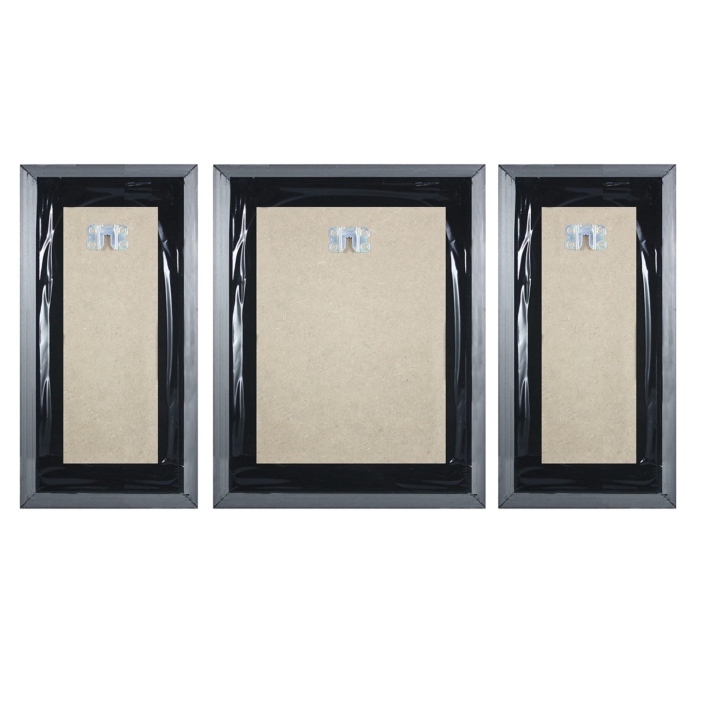 Floral Canvas Paintings Set of 3 - Multicolour - 5.2 x 12.5 Inch, 9.5 x 12.5 Inch - Lightweight