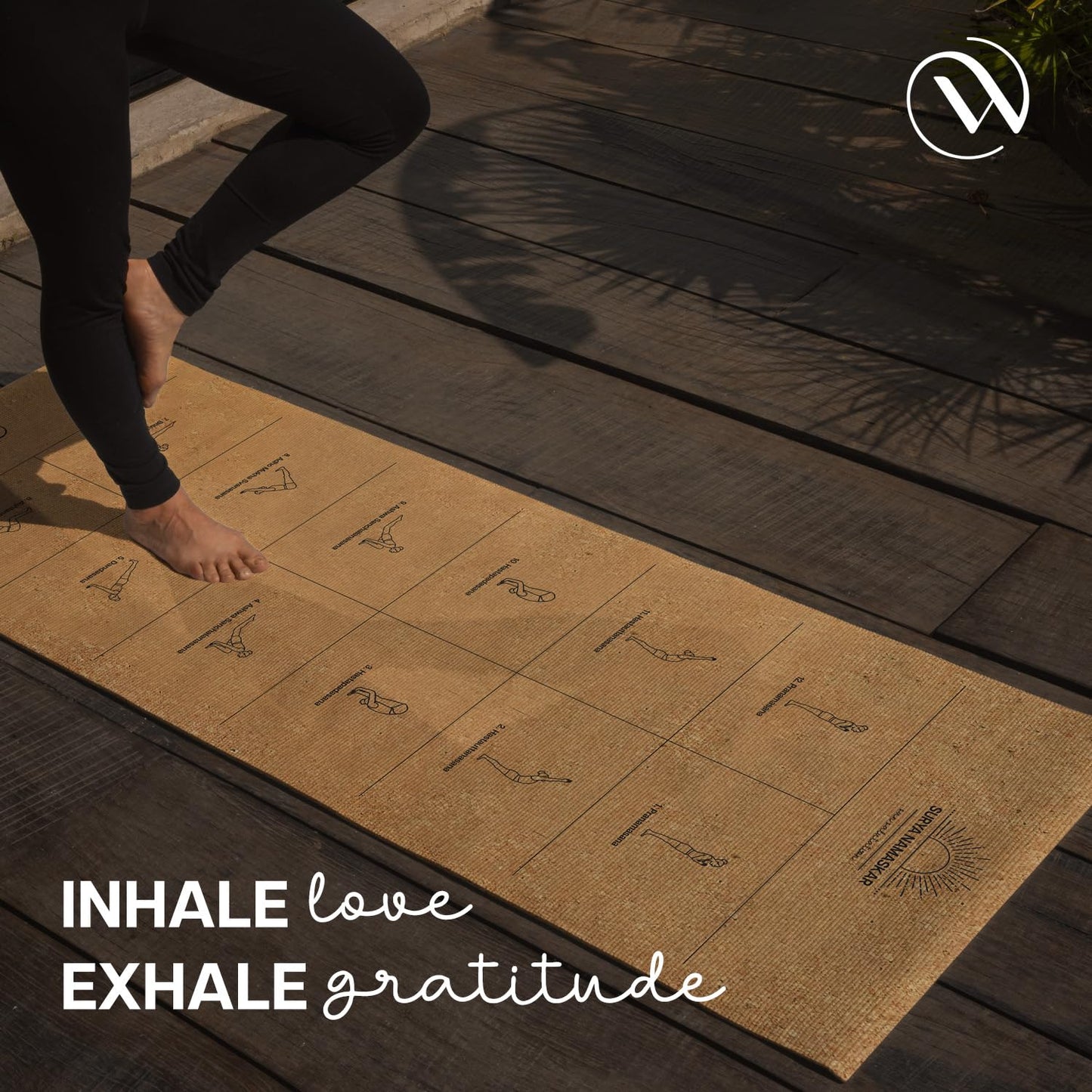 Cork Foldable Yoga Mat with Carry Bag - Extra Thick & Wide