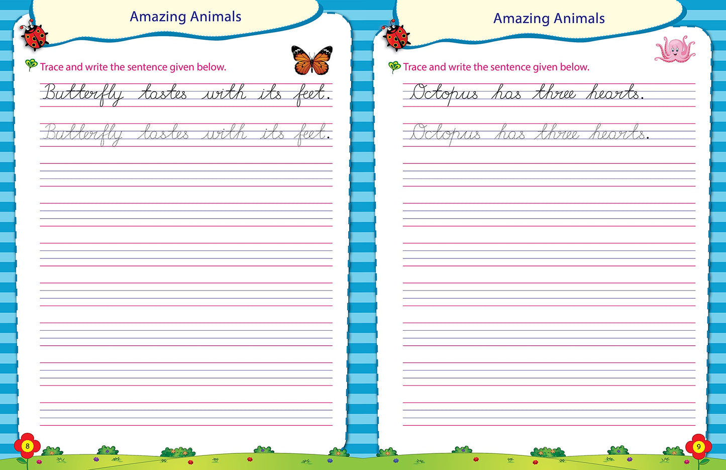 Scholars Hub Cursive Writing Books Combo (Vol. 2,3) (For Ages 6-8)-Sentences | Pack Of 2 Books