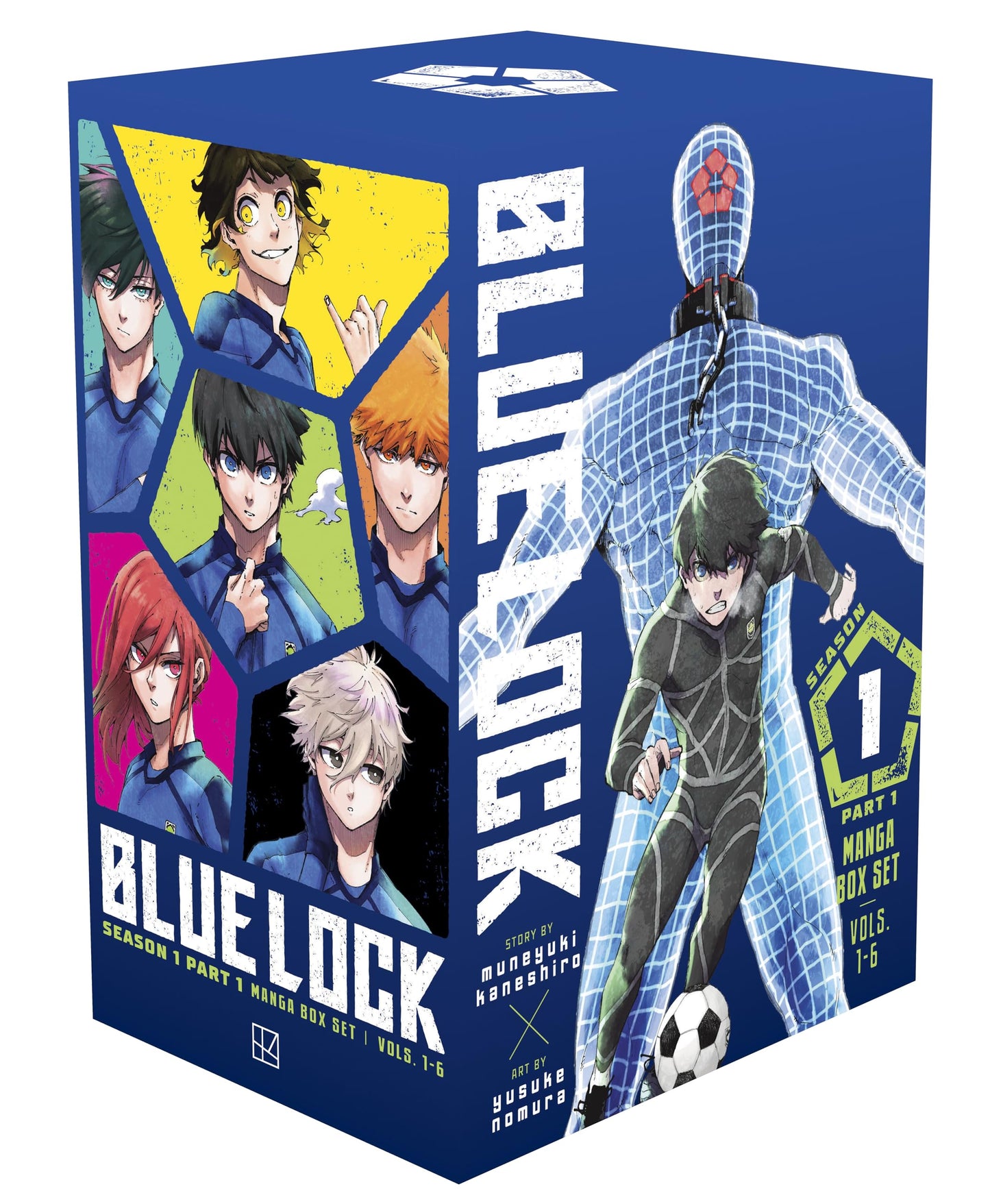 Blue Lock Season 1 Part 1 Manga Box Set Vol. 1–6 by Muneyuki Kaneshiro