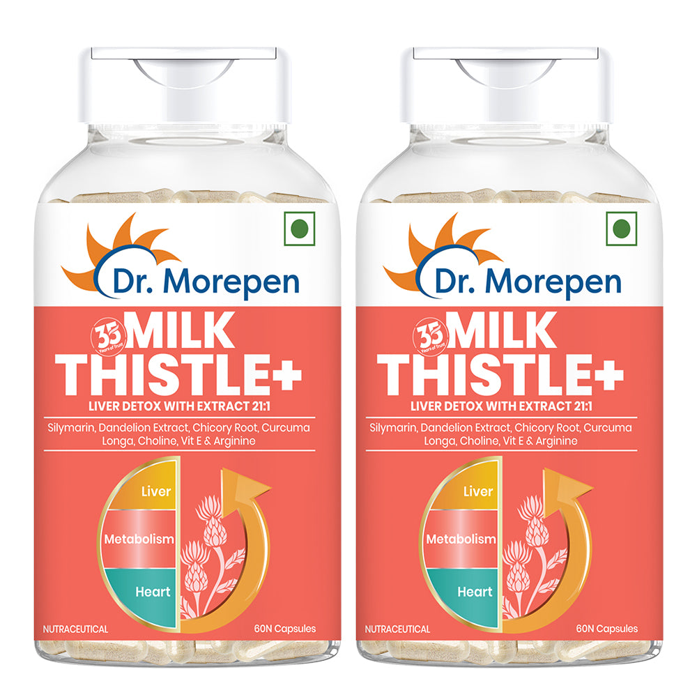 Dr. Morepen Milk Thistle+ Capsules For Liver Health