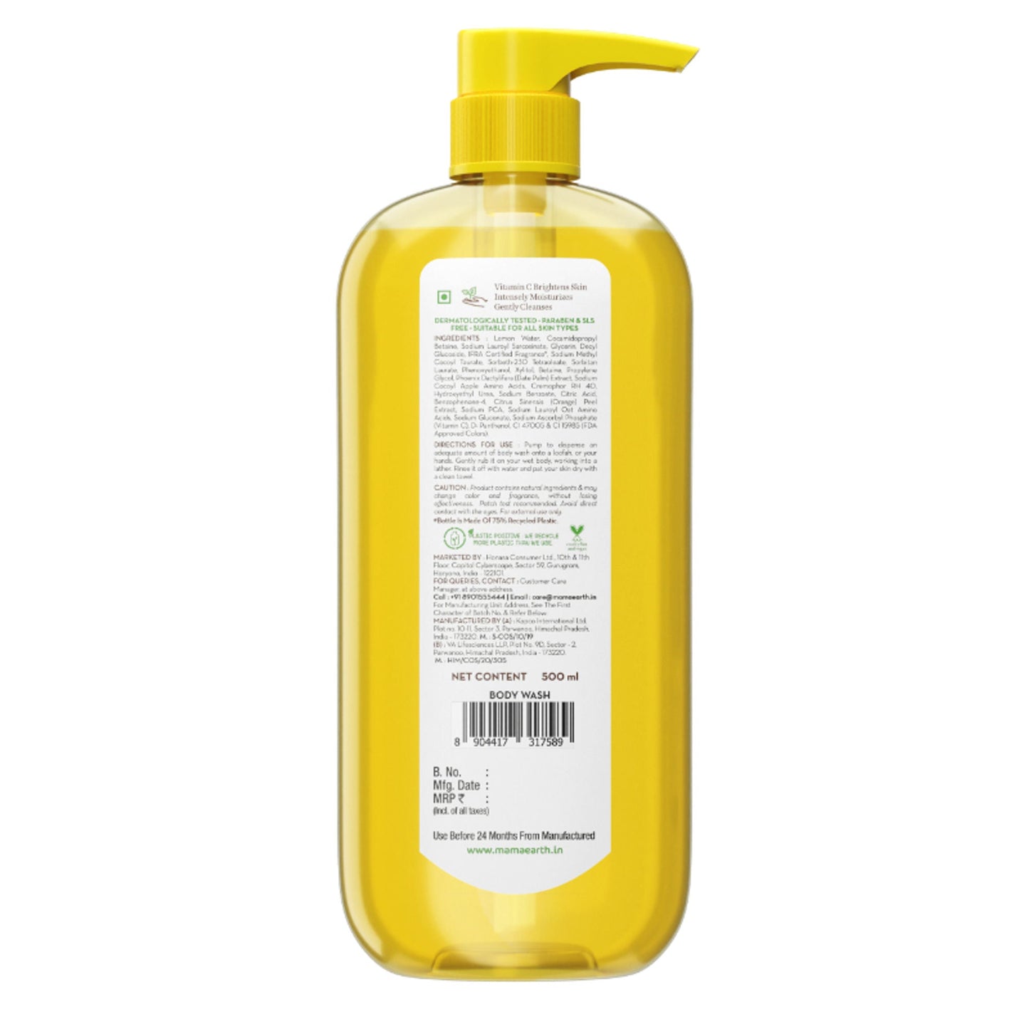 Mamaearth Vitamin C Moisturizing Body Wash
