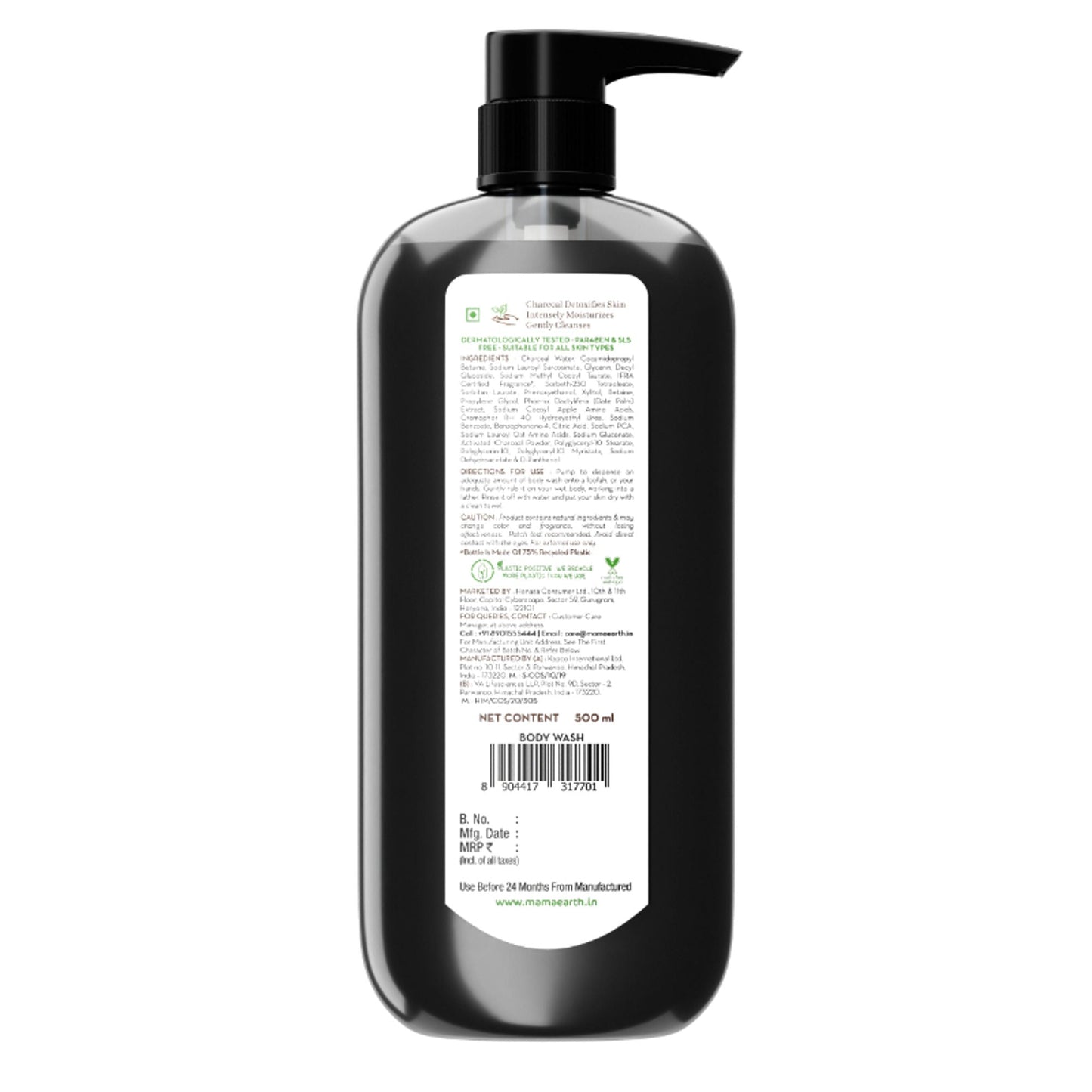 Mamaearth Charcoal Moisturizing Body Wash