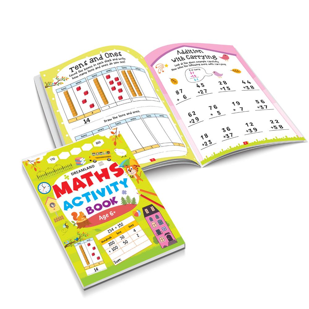 Dreamland Publications Maths Activity Books Pack- A Set of 3 Books - Activity Book for Children