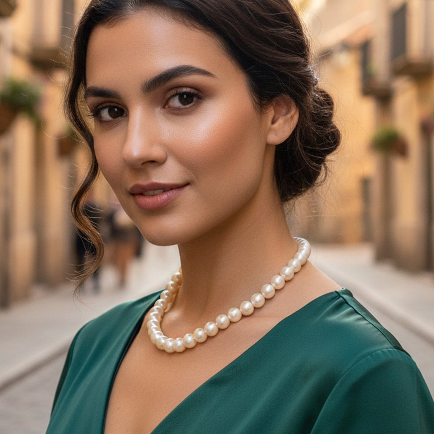 Creamy Pearl Single Necklace