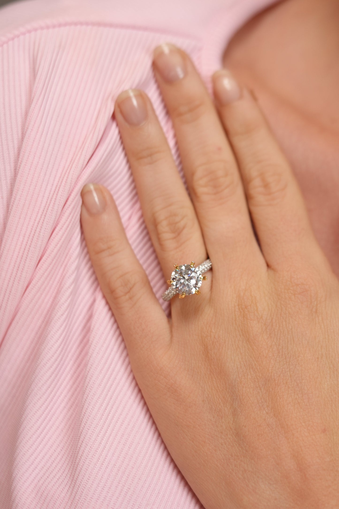 Roro 3.5 Carat Round Diamond Solitaire Ring