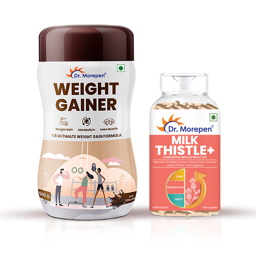 Dr Morpen Milk Thistle + Weight Gainer Combo