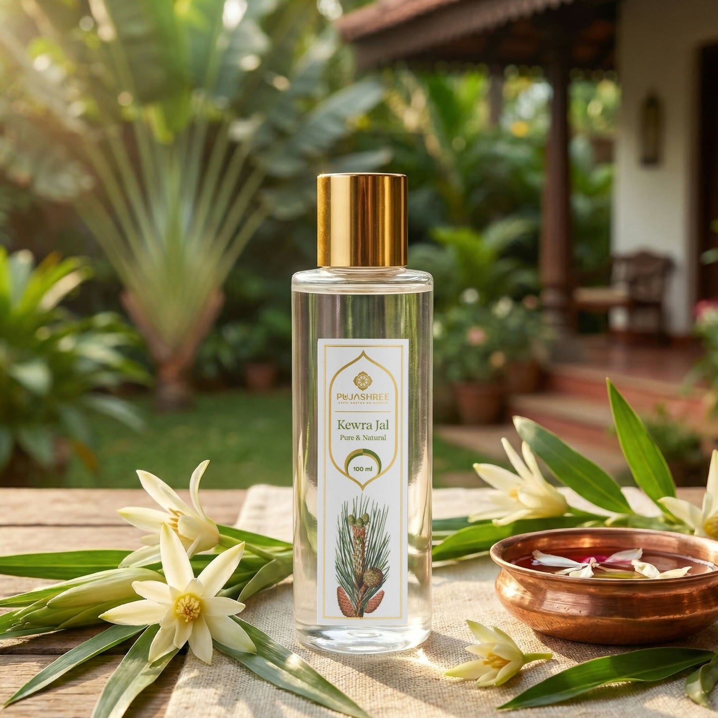 Pujashree Kewra Jal Natural Kewra Water Face Toner For Men & Women