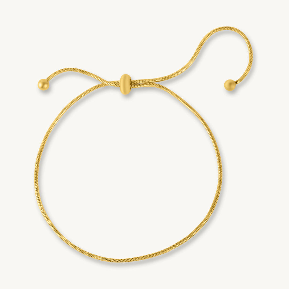 Golden Flow Bolo Bracelet