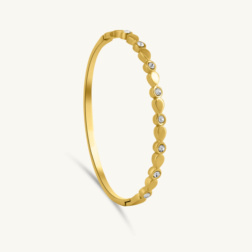 Luminous Orbit Golden Bracelet