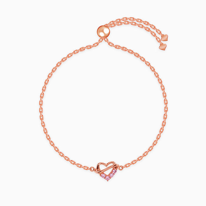 Rose Gold Amora Drop Bracelet