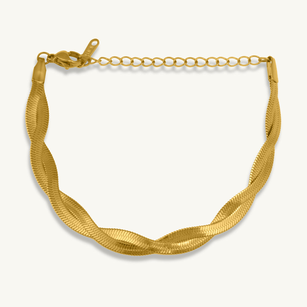 Twisted Silk Chain Bracelet