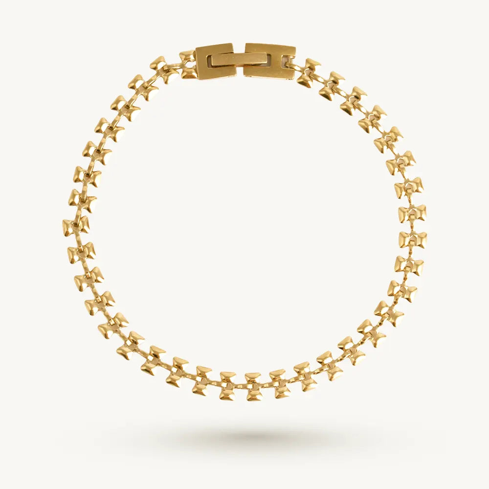 Classic Golden Tennis Bracelet