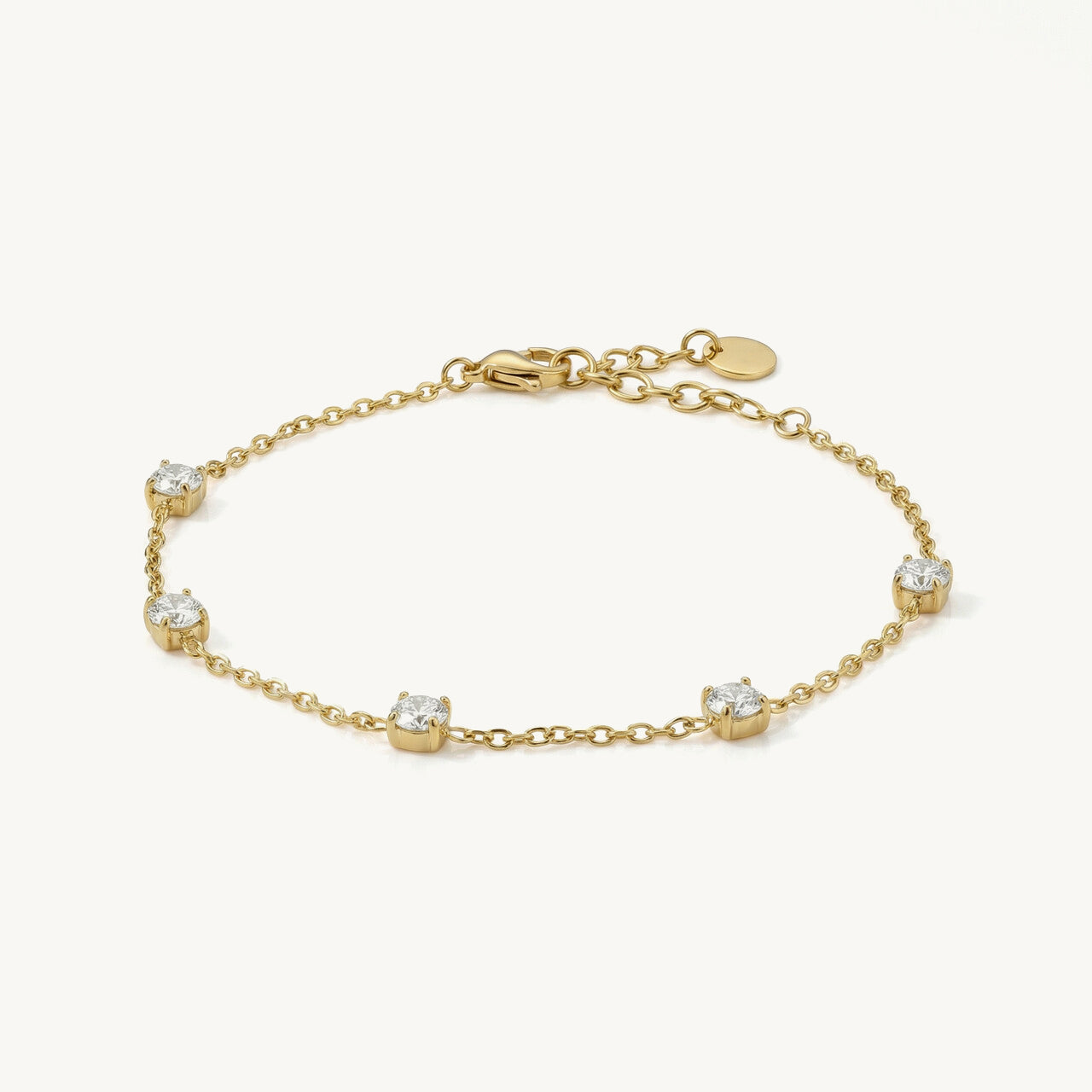 Dainty CZ Chain Bracelet