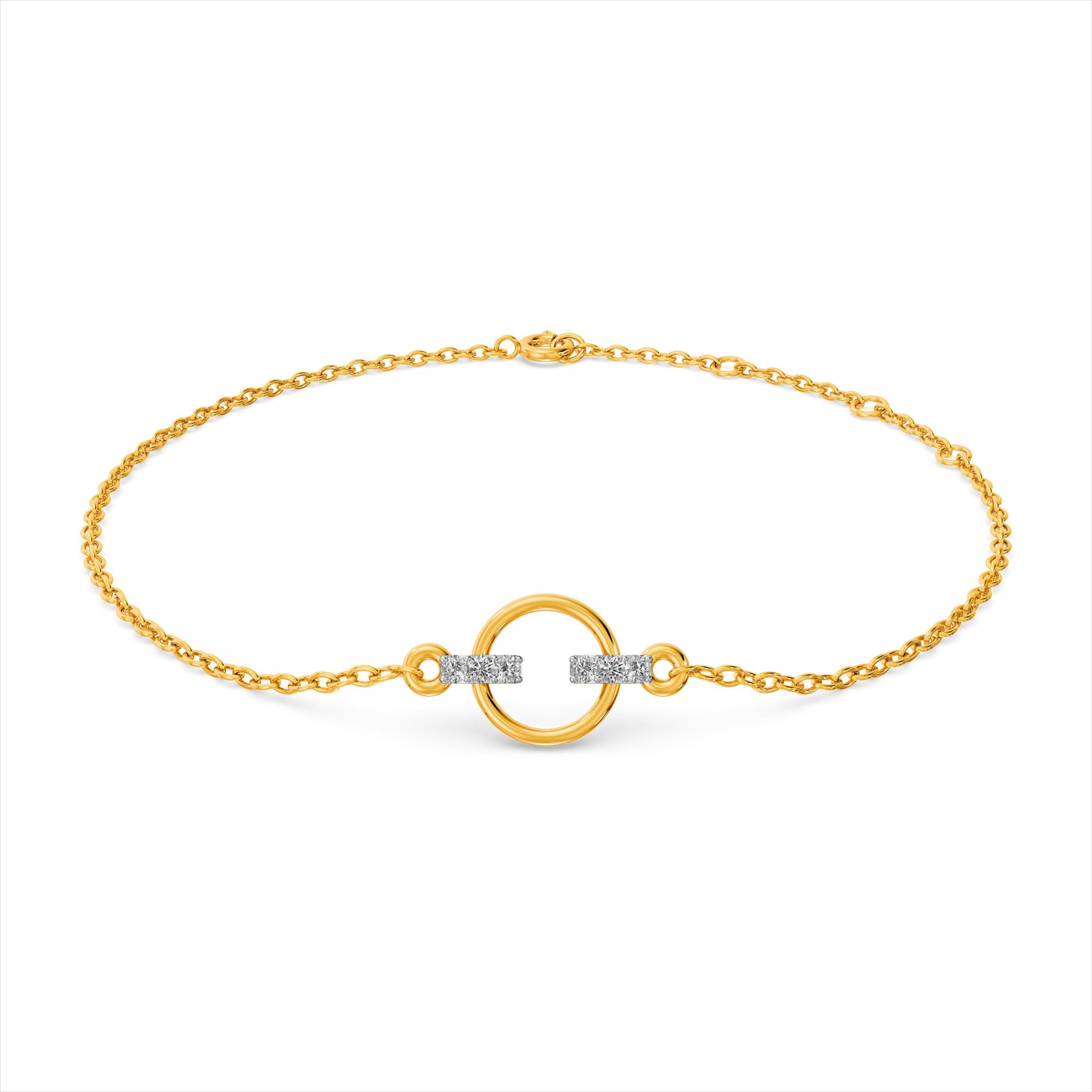 Halo Harmony 9KT Gold Laboratory Grown Diamond Bracelet