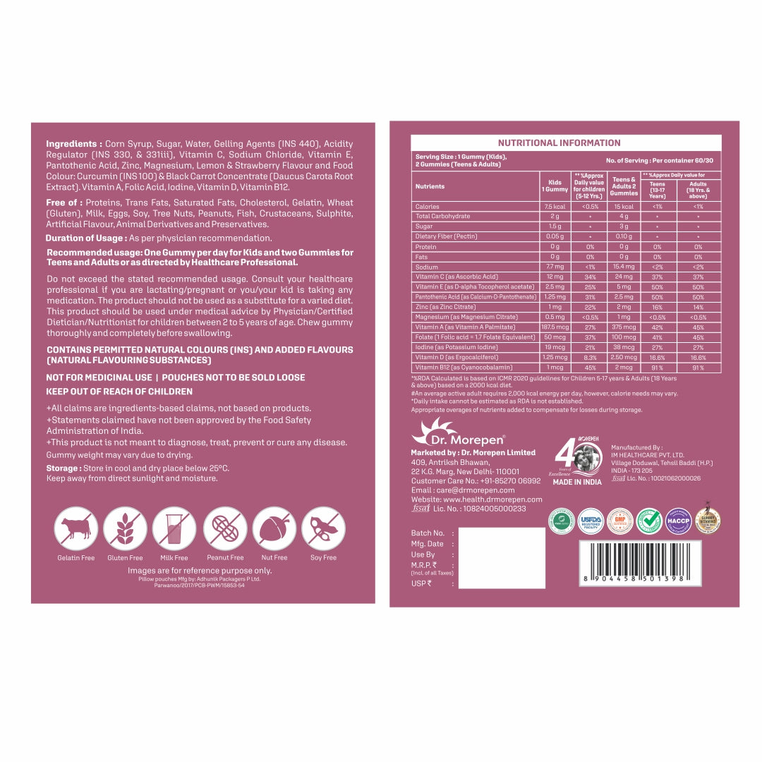 Dr Morpen Multivitamin Gummies