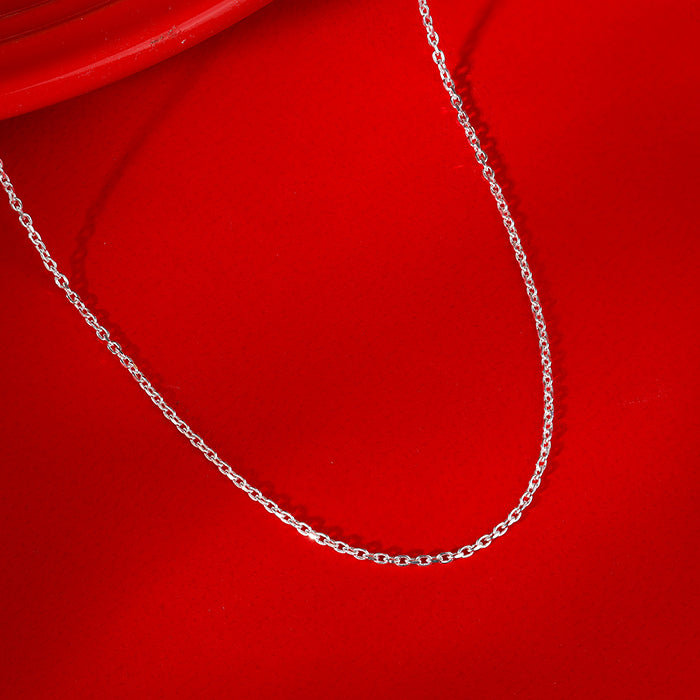 Silver Sparkle Minimalist Link Chain