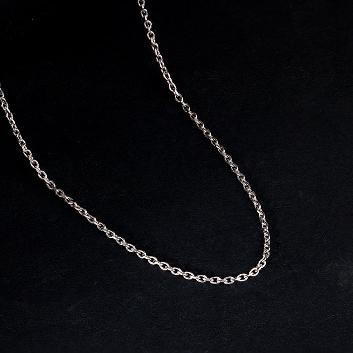 Silver Subtle Link Chain For Him