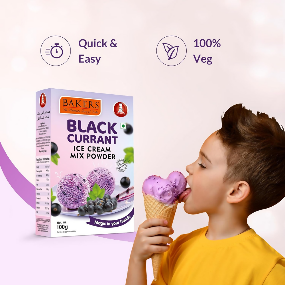 BAKERS Black Currant Ice Cream Powder