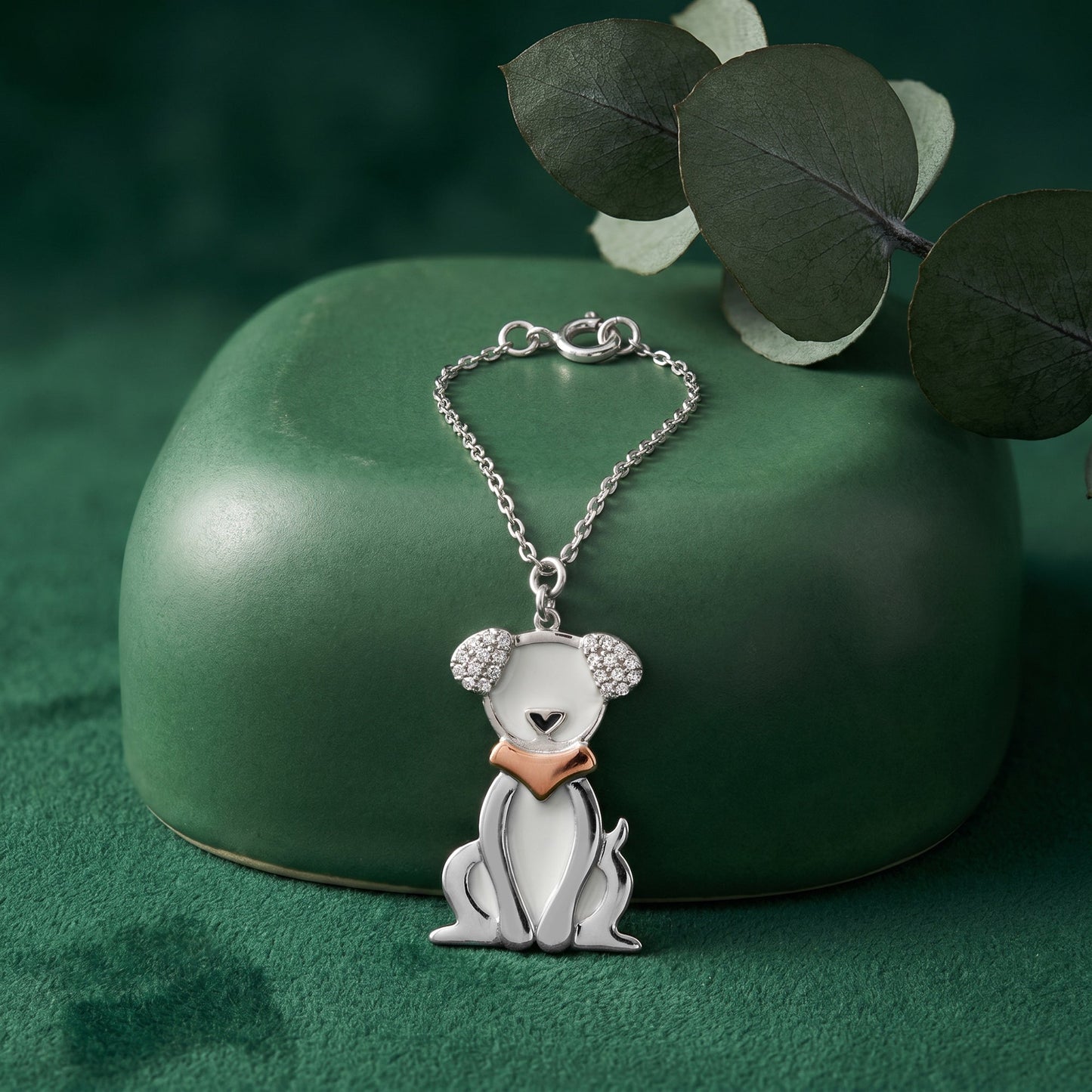 Silver Happy Tails Pet Convertible Charm