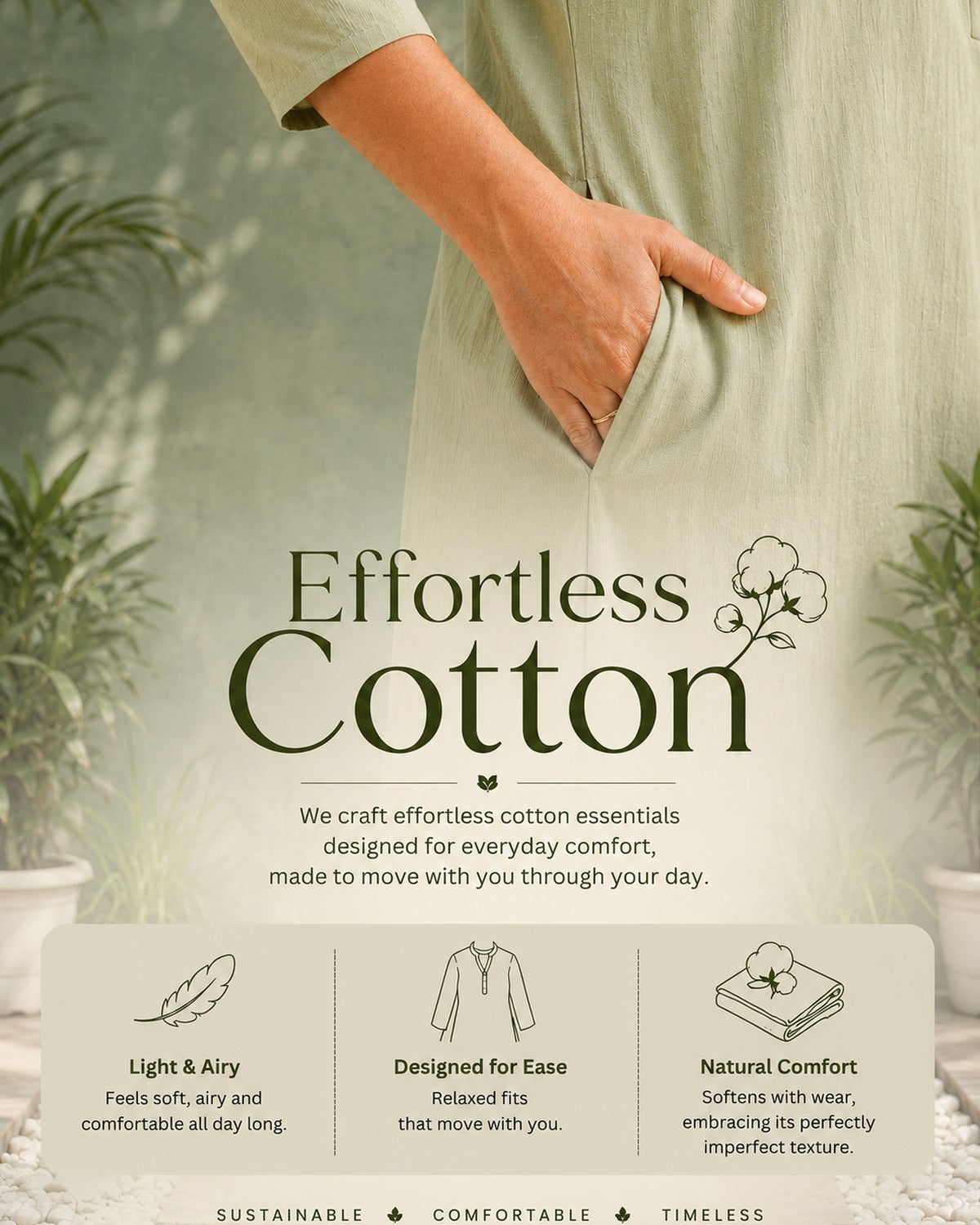 Gharana India Aira Indie Blue Coord Set