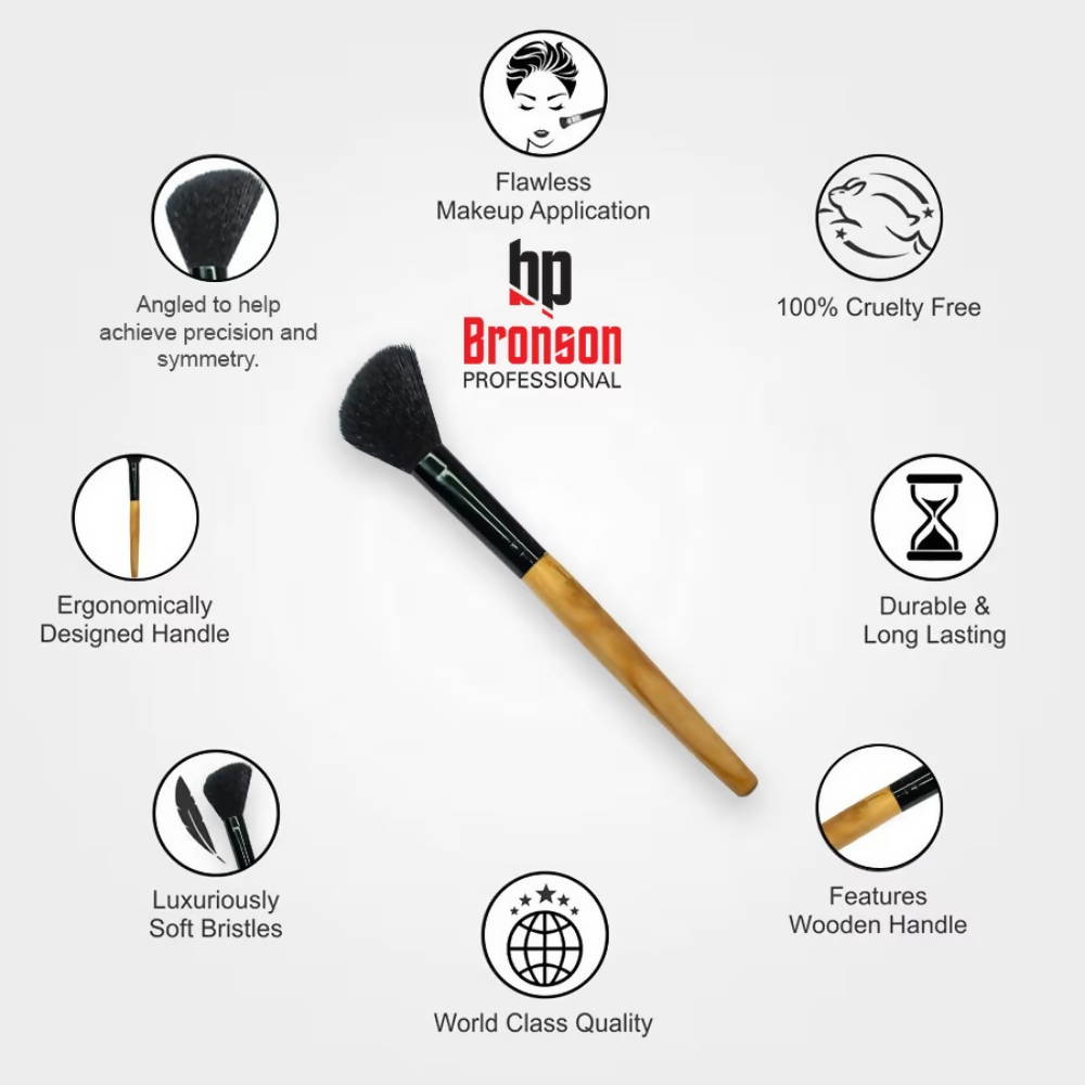 Bronson Professional Angled Kabuki Contour Shading Makeup Brush