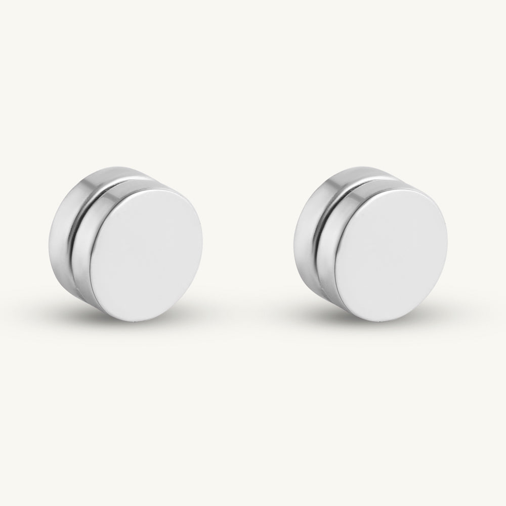 Piercing-Free Magnetic Silver Studs