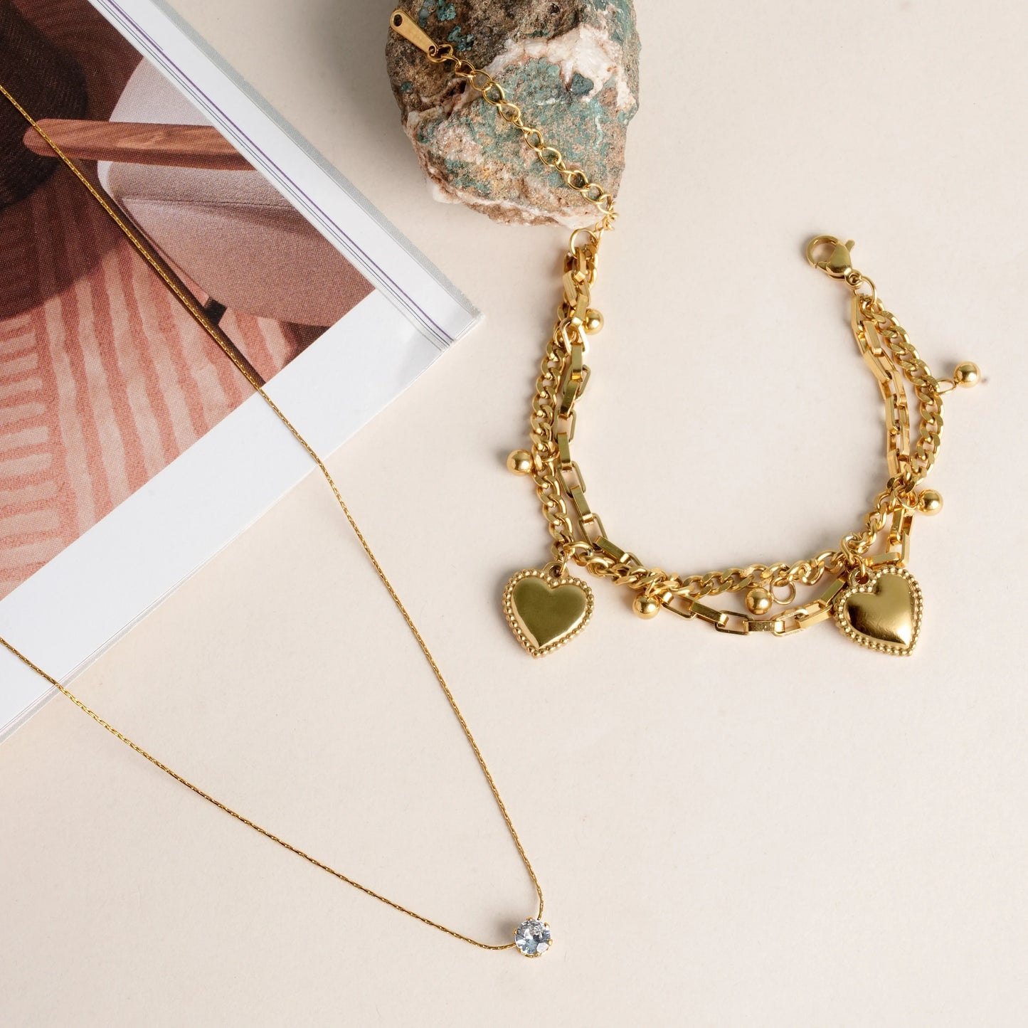 Sparkling Layered Heart Set