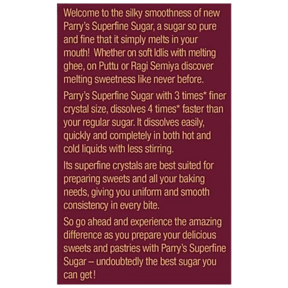Parry's Superfine Sugar
