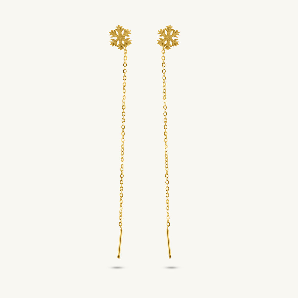 Golden Blossom Chain Dangles