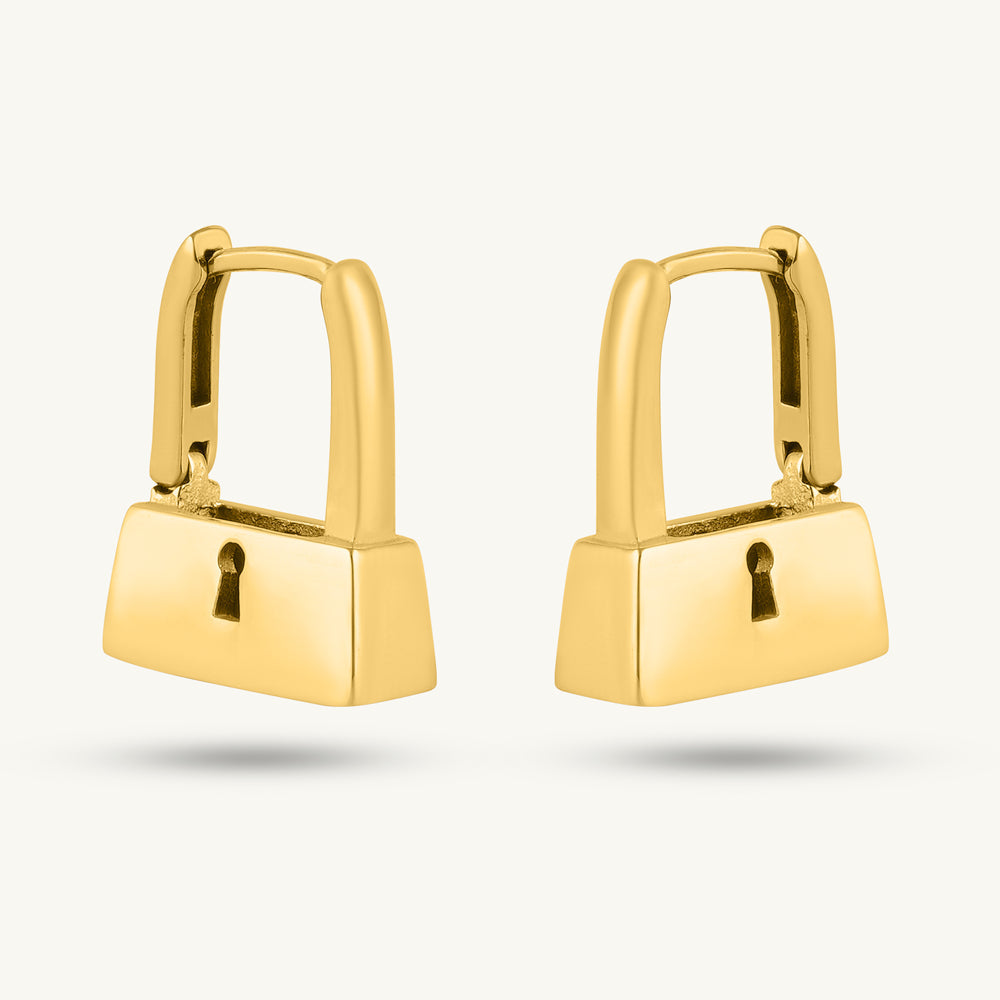 Lock & Luxe Hoop Earrings